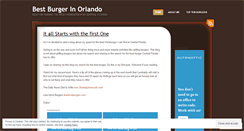 Desktop Screenshot of bestburgerinorlando.wordpress.com