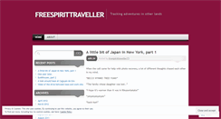 Desktop Screenshot of freespirittraveller.wordpress.com