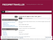 Tablet Screenshot of freespirittraveller.wordpress.com