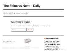 Tablet Screenshot of falconsnestdaily.wordpress.com