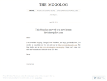 Tablet Screenshot of mogolog.wordpress.com