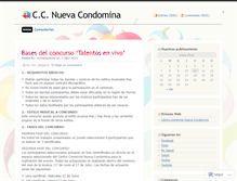 Tablet Screenshot of ccnuevacondomina.wordpress.com