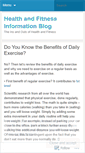 Mobile Screenshot of healthandfitnessnut.wordpress.com