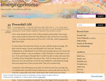 Tablet Screenshot of emergingprincess.wordpress.com