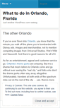 Mobile Screenshot of orlandotravel.wordpress.com