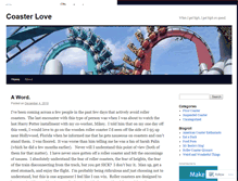 Tablet Screenshot of coasterlove.wordpress.com