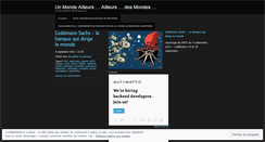 Desktop Screenshot of mondeailleurs.wordpress.com