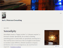 Tablet Screenshot of jerilpeterson.wordpress.com