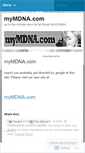 Mobile Screenshot of mymdna.wordpress.com