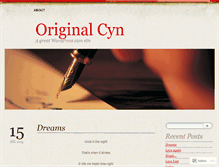Tablet Screenshot of cynthiarobinson.wordpress.com