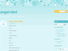 Tablet Screenshot of angelmimi2427.wordpress.com
