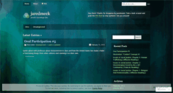 Desktop Screenshot of jaredmeek.wordpress.com