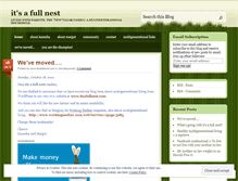 Tablet Screenshot of itsafullnest.wordpress.com