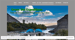 Desktop Screenshot of greendotexpeditions.wordpress.com