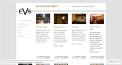 Desktop Screenshot of eavesdroppingberlin.wordpress.com