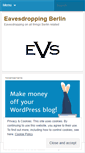 Mobile Screenshot of eavesdroppingberlin.wordpress.com