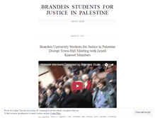 Tablet Screenshot of brandeis4palestine.wordpress.com