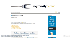 Desktop Screenshot of myfamilycucina.wordpress.com