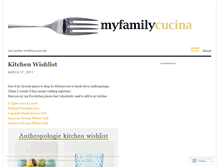 Tablet Screenshot of myfamilycucina.wordpress.com