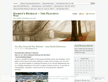 Tablet Screenshot of peacefulpathretreat.wordpress.com