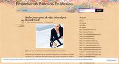 Desktop Screenshot of empresariosexitososenmexico.wordpress.com