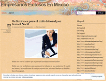 Tablet Screenshot of empresariosexitososenmexico.wordpress.com