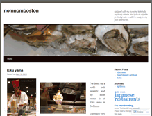 Tablet Screenshot of nomnomboston.wordpress.com