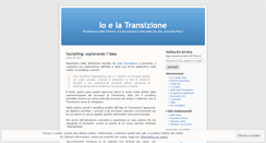 Desktop Screenshot of ioelatransizione.wordpress.com
