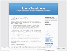 Tablet Screenshot of ioelatransizione.wordpress.com