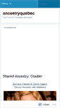 Mobile Screenshot of ancestryquebec.wordpress.com