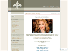 Tablet Screenshot of ancestryquebec.wordpress.com