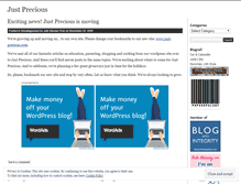 Tablet Screenshot of justprecious.wordpress.com