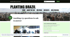 Desktop Screenshot of plantingbrazil.wordpress.com