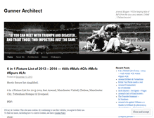 Tablet Screenshot of gunnerarchitect.wordpress.com
