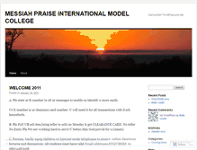 Tablet Screenshot of messiahpraise.wordpress.com
