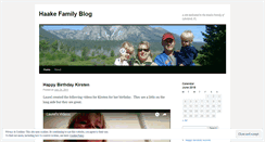 Desktop Screenshot of haakefamily.wordpress.com