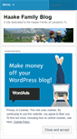 Mobile Screenshot of haakefamily.wordpress.com