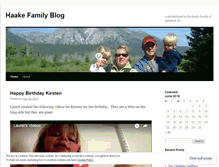 Tablet Screenshot of haakefamily.wordpress.com