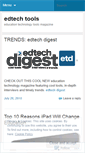 Mobile Screenshot of edtechtools.wordpress.com