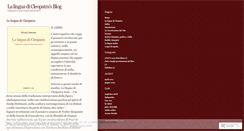 Desktop Screenshot of linguadicleopatra.wordpress.com