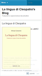 Mobile Screenshot of linguadicleopatra.wordpress.com