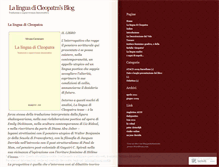 Tablet Screenshot of linguadicleopatra.wordpress.com