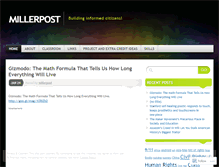 Tablet Screenshot of millerpost.wordpress.com