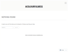 Tablet Screenshot of acolourfulmess.wordpress.com
