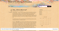 Desktop Screenshot of evolvingcuriosities.wordpress.com