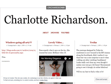 Tablet Screenshot of charlotterichardson.wordpress.com