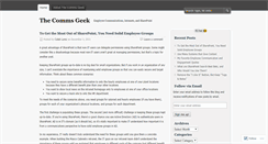 Desktop Screenshot of commsgeek.wordpress.com