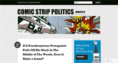 Desktop Screenshot of comicstrippolitics.wordpress.com