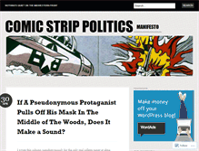 Tablet Screenshot of comicstrippolitics.wordpress.com