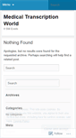 Mobile Screenshot of medicaltranscriptionworld.wordpress.com